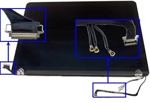 Οθόνη για MacBook Pro A1502 2015 Silver webcam 12 Pin